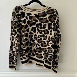 cheetah print sweater